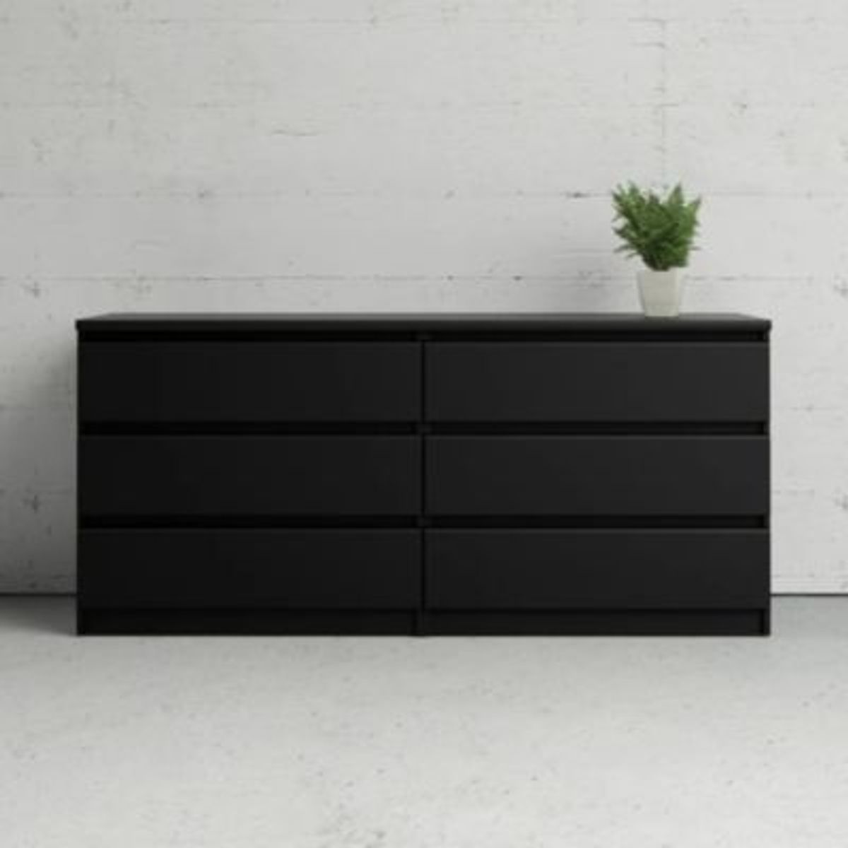 GENERICO - Comoda Moderna Sagara Negro R&R MUEBLES