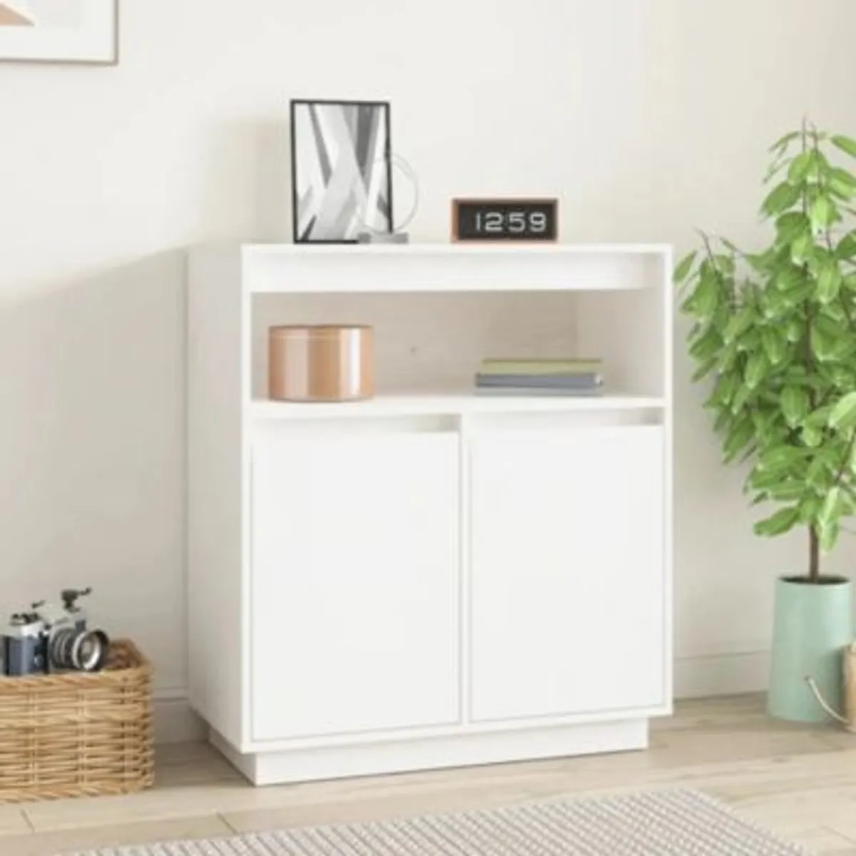 R&R MUEBLES - Aparador Moderno Loid Blanco R&R MUEBLES