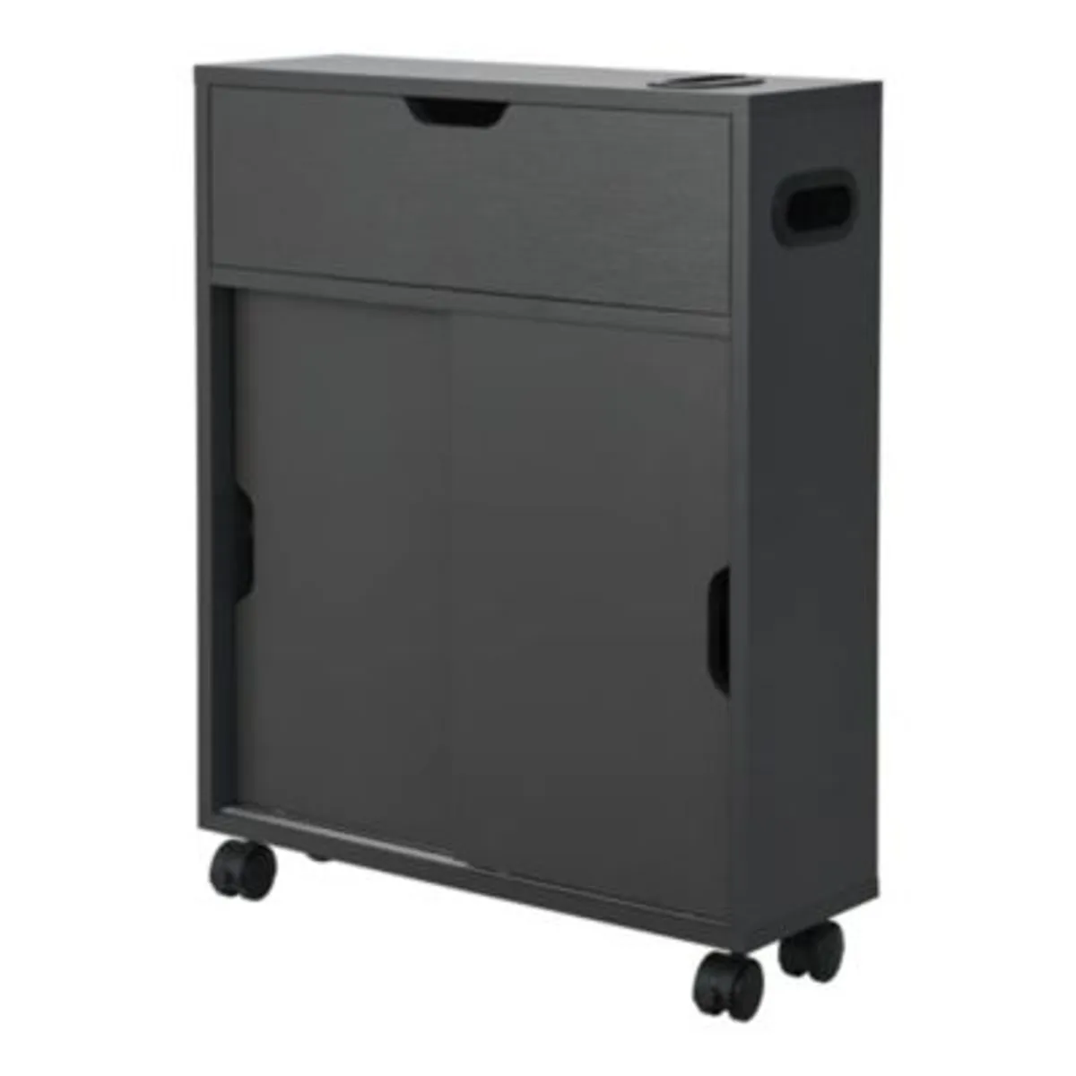 GENERICO - Mueble de Baño Organizador Moderno Tetsuro Negro R&R MUEBLES