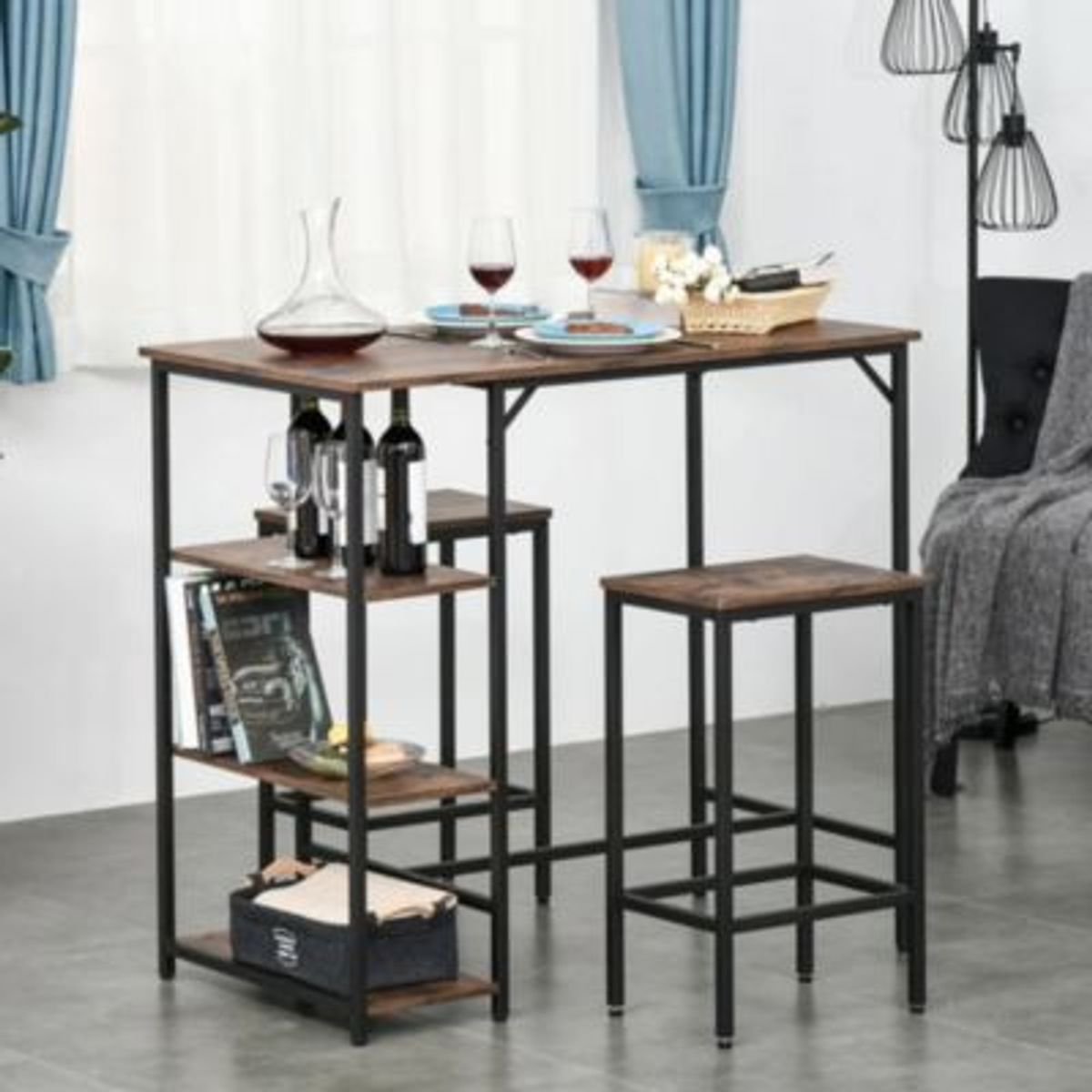GENERICO - Juego de Comedor Moderno Ishihara Marron R&R MUEBLES