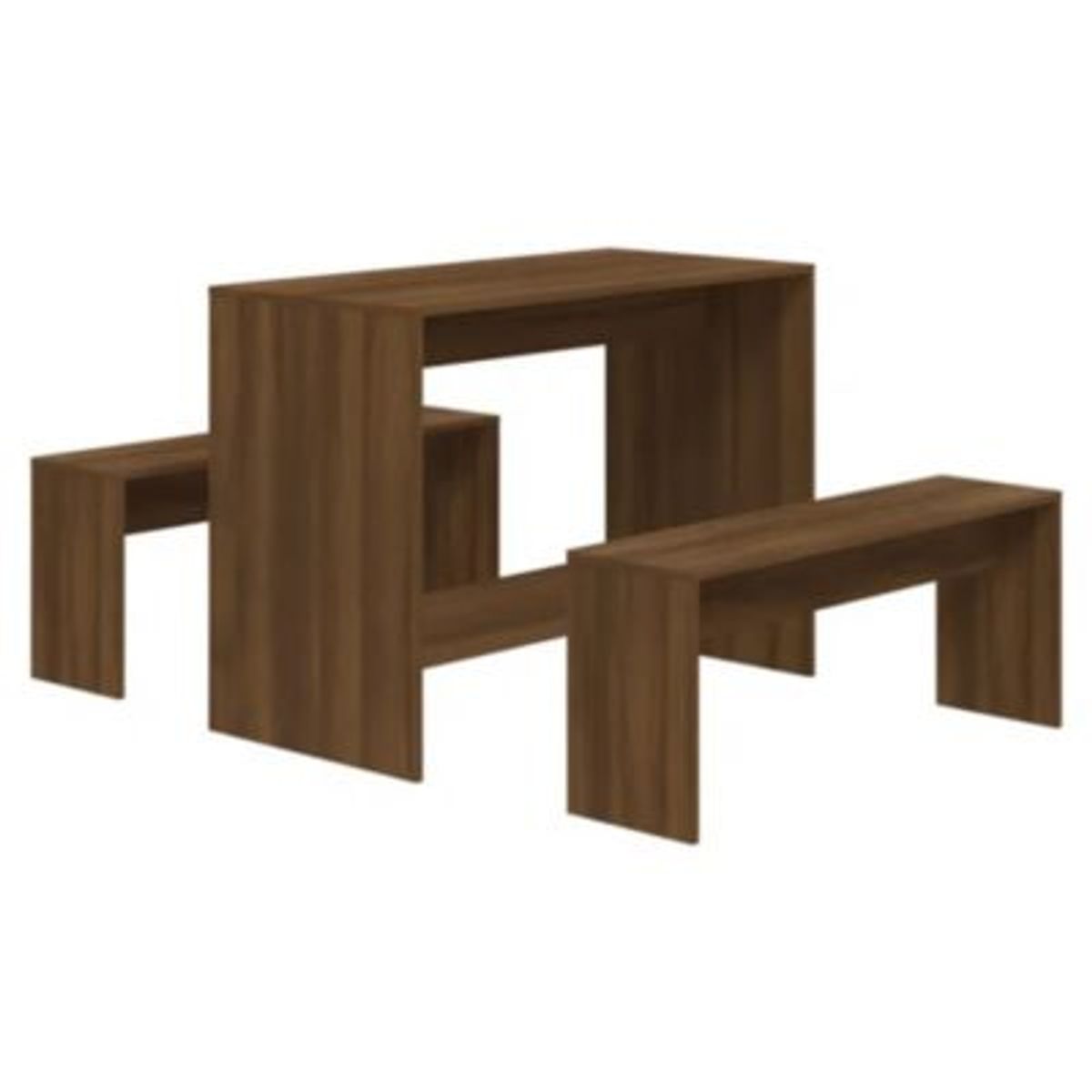 GENERICO - Juego de Comedor Moderno Otani Marron R&R MUEBLES