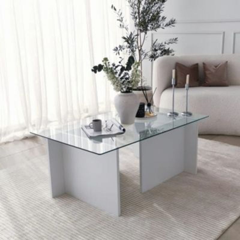 GENERICO - Mesa de Centro Moderno Bois Blanco R&R MUEBLES