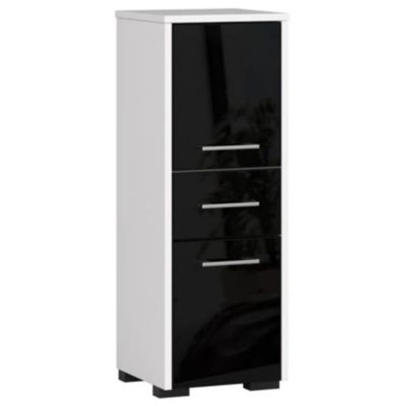 GENERICO - Mueble de Baño Moderno Abby Blanco y Negro R&R MUEBLES
