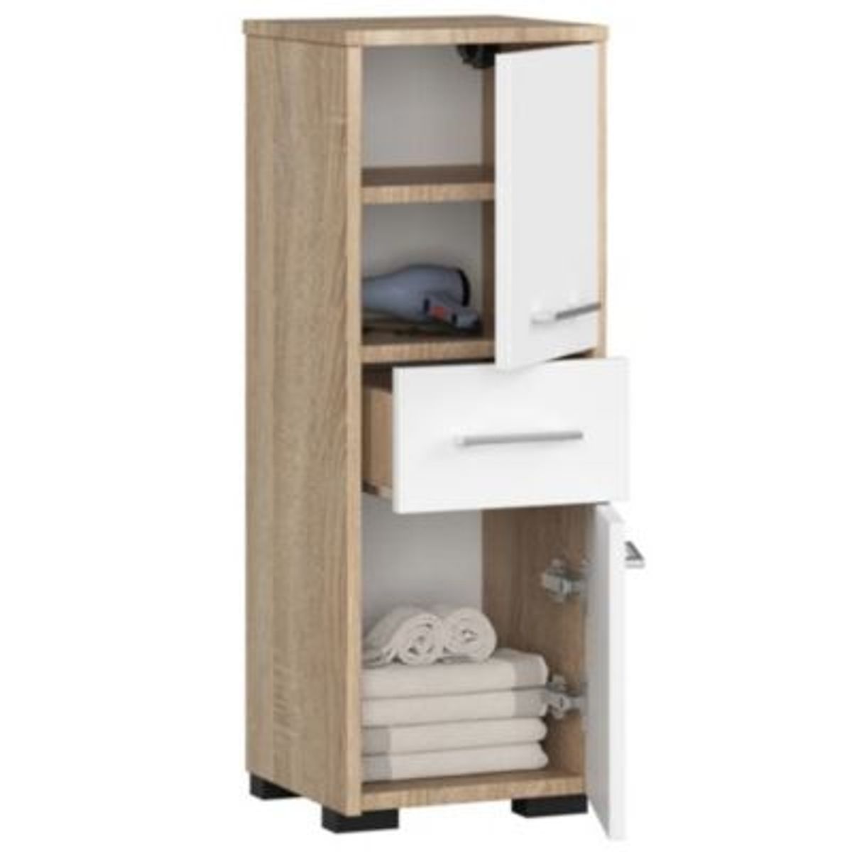 R&R MUEBLES - Mueble de Baño Moderno Abby Duna y Blanco R&R MUEBLES