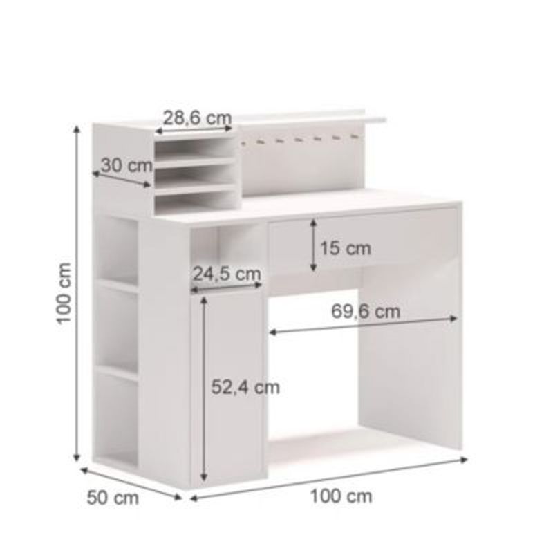 GENERICO - Escritorio Moderno Chiyo Blanco R&R MUEBLES