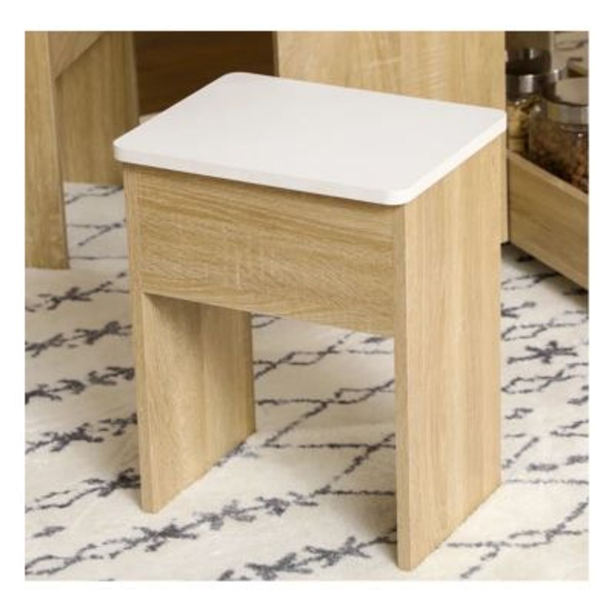 GENERICO - Juego de Comedor Plegable con 4 Bancos Prixie Duna R&R MUEBLES