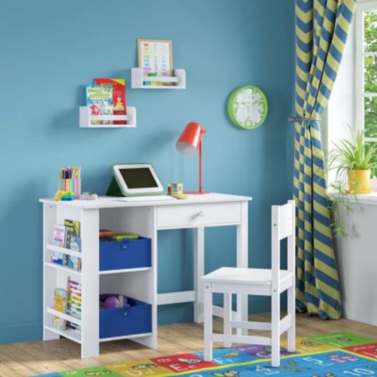 GENERICO - Escritorio Infantil Moderno Liam Blanco R&R MUEBLES