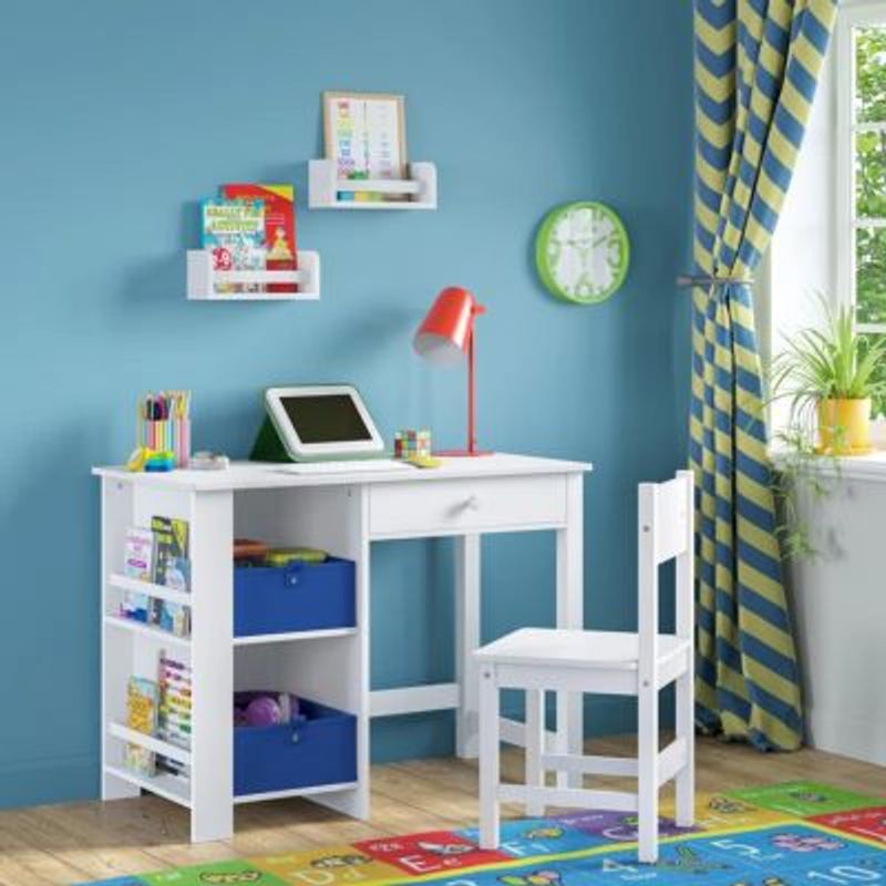 GENERICO - Escritorio Infantil Moderno Liam Blanco R&R MUEBLES