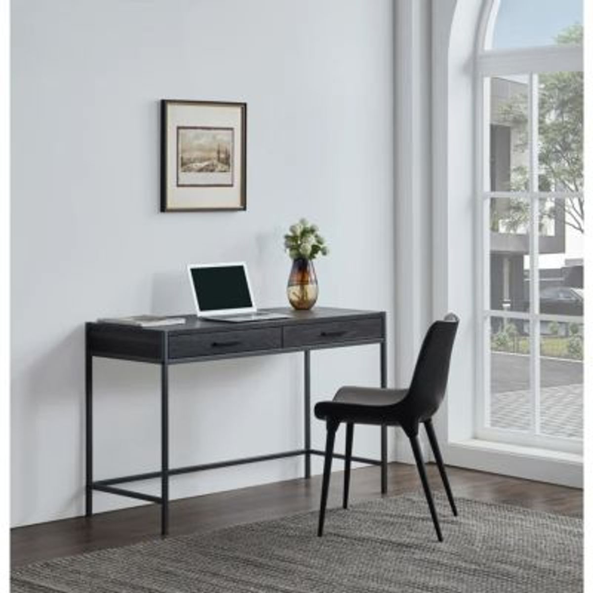 GENERICO - Escritorio Moderno Mario Marrón Oscuro 120 cm R&R MUEBLES