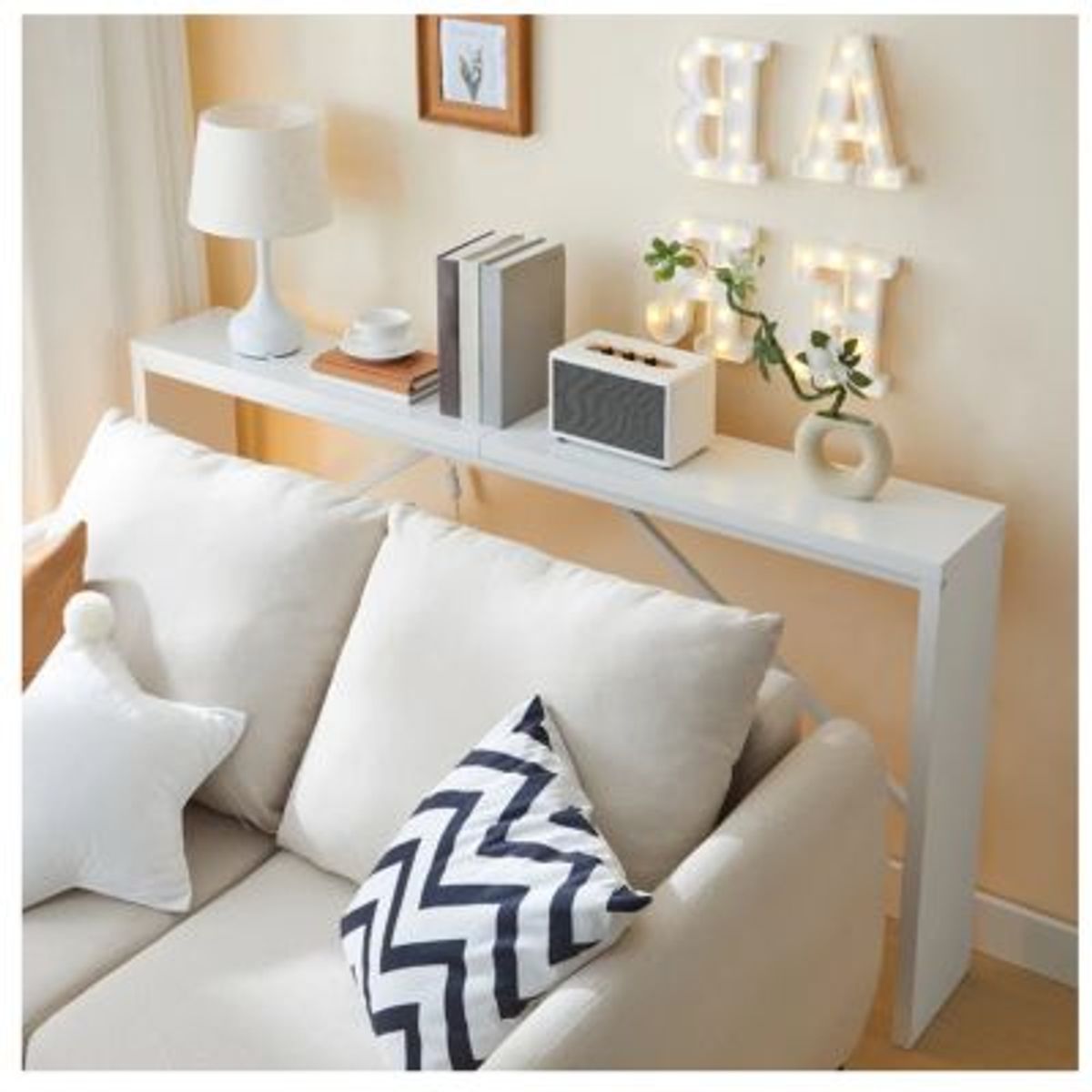 GENERICO - Mesa Consola Moderna Allison Blanco R&R MUEBLES