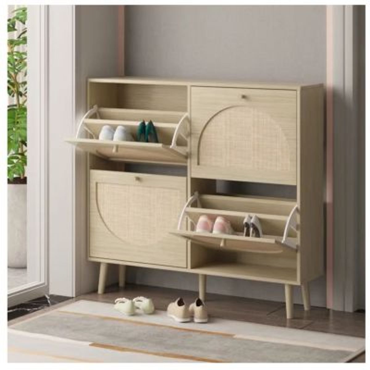 GENERICO - Zapatera Nórdica Ventura 4 Cajones R&R MUEBLES