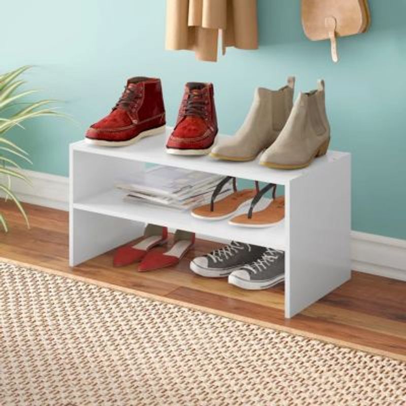 GENERICO - Zapatera Moderna Hoyos Blanco R&R MUEBLES