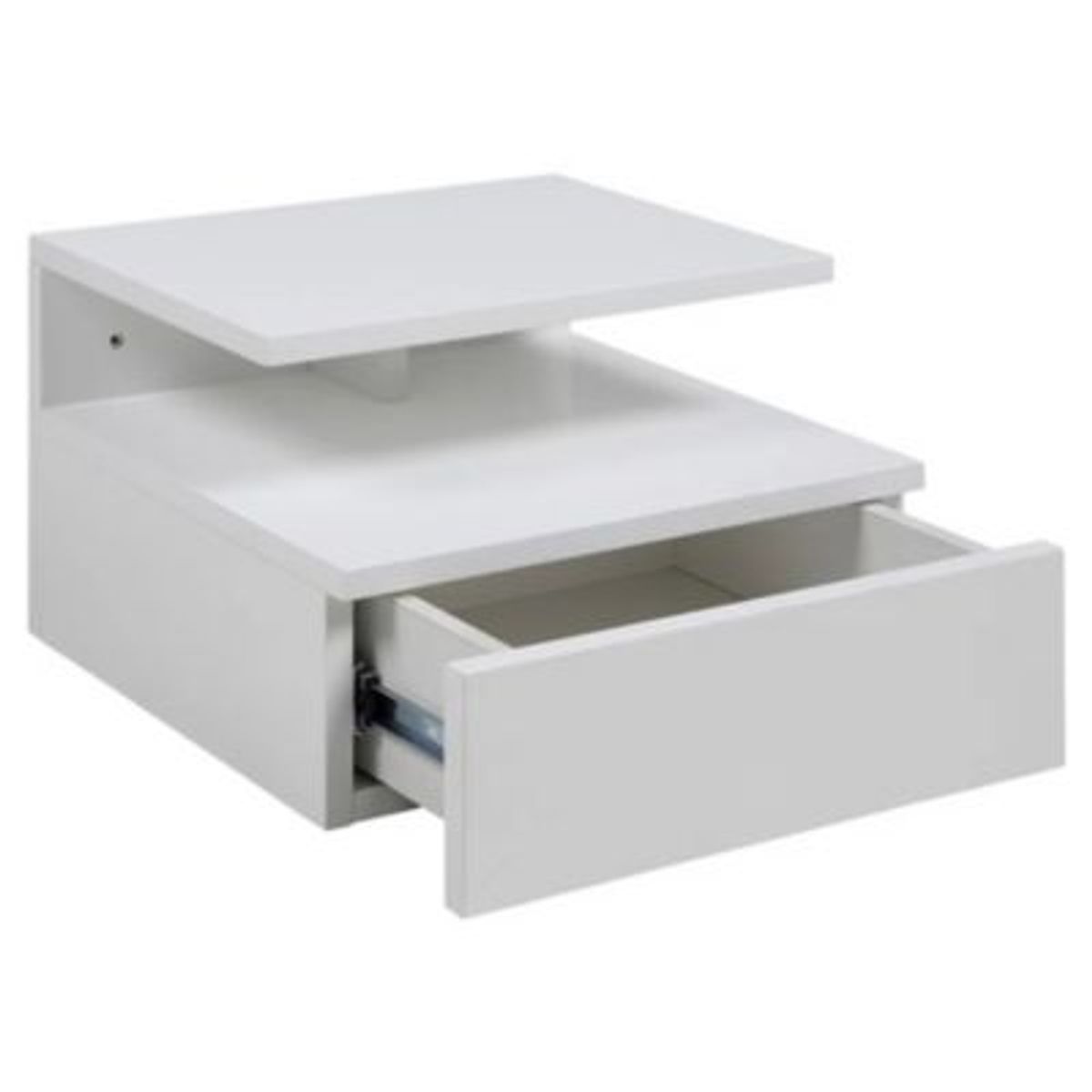 GENERICO - Mesa de Noche Flotante Akari Blanco R&R MUEBLES
