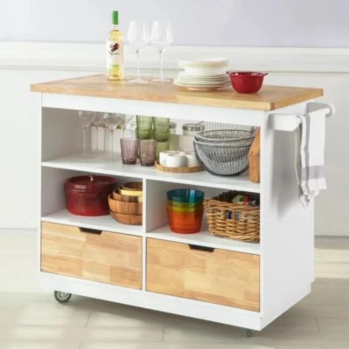 GENERICO - Mueble Auxiliar de Cocina Gyes Blanco R&R MUEBLES