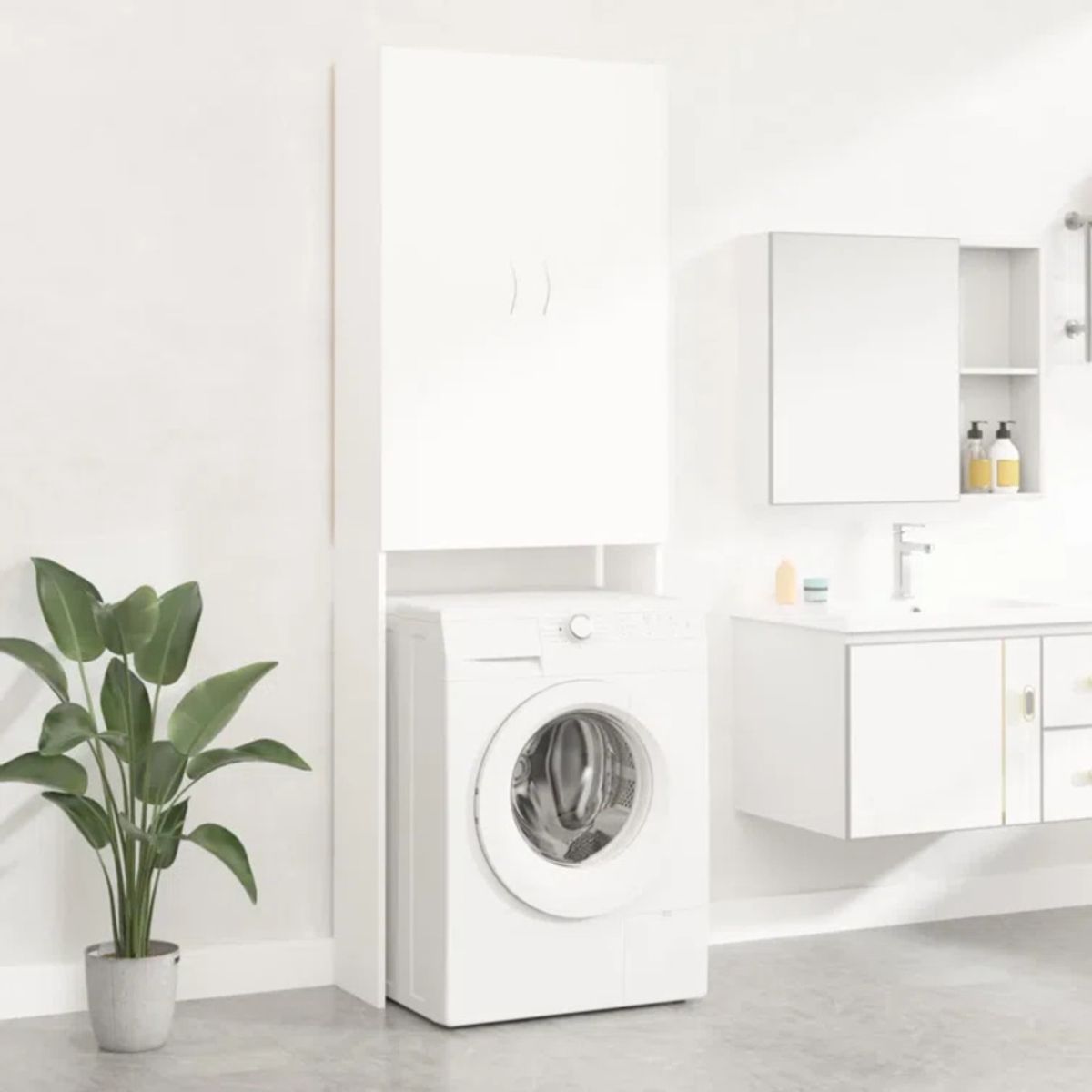 GENERICO - Mueble para Lavanderia Moderno Shiki Blanco R&R MUEBLES