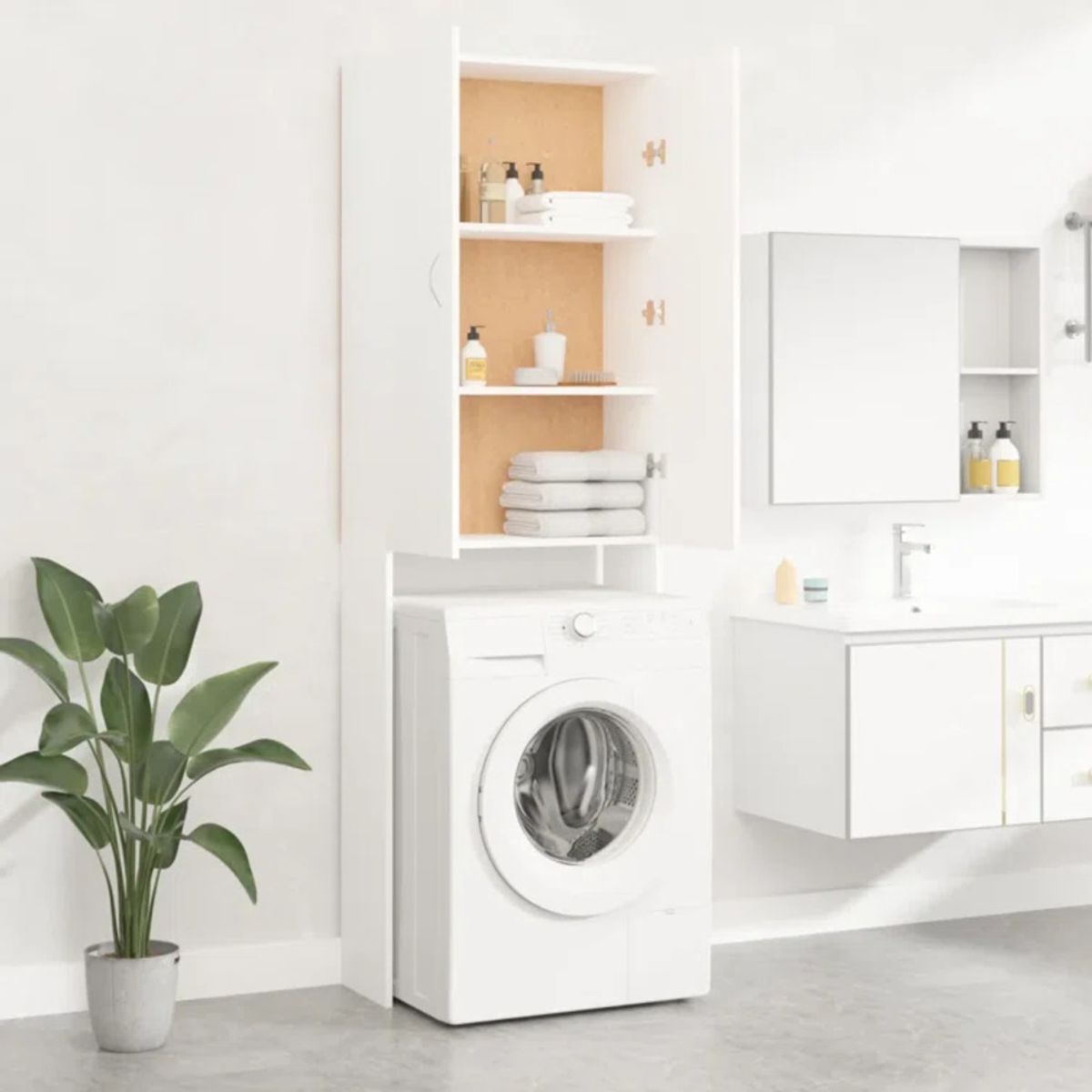 GENERICO - Mueble para Lavanderia Moderno Shiki Blanco R&R MUEBLES