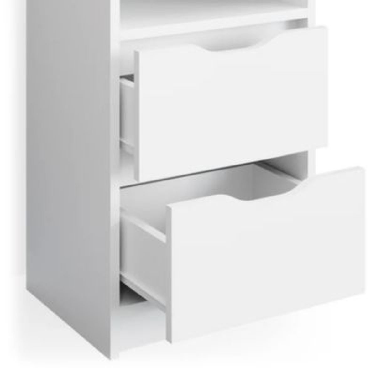 GENERICO - Velador Moderno Miku Blanco R&R MUEBLES