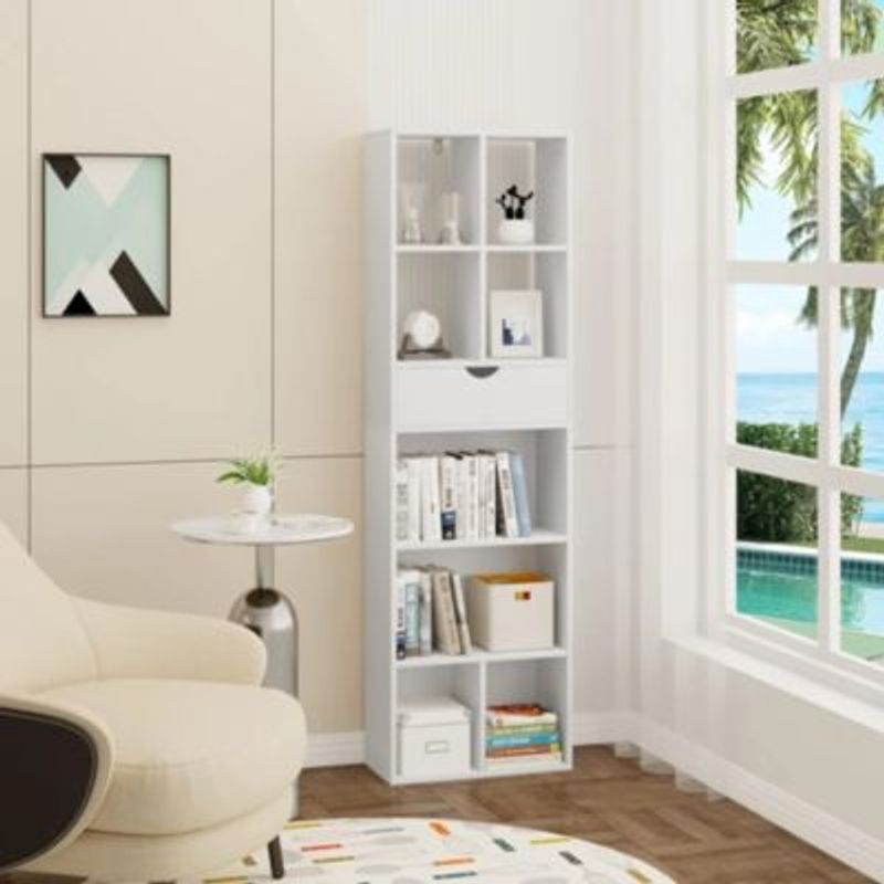 GENERICO - Estante Moderno Shiroko Blanco R&R MUEBLES