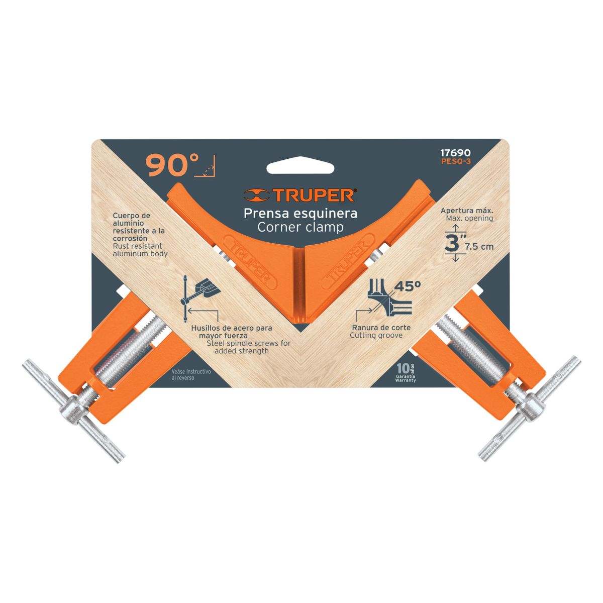 TRUPER - Prensa Esquinera Carpintero 3" Profesional TRUPER 17690