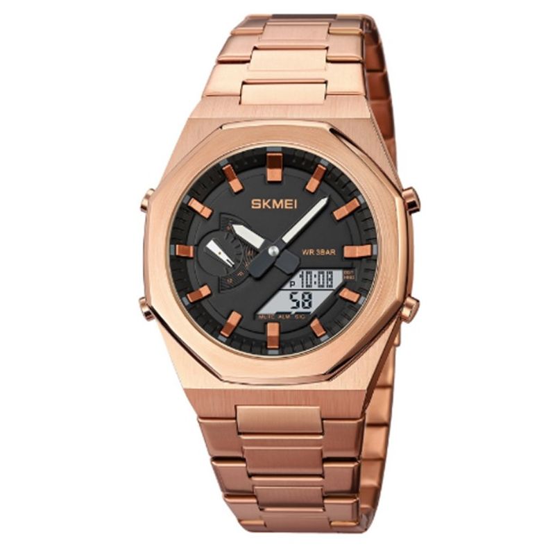 SKMEI - Reloj Metálico Digital Análogo SMEIK 1816 Resistente al agua