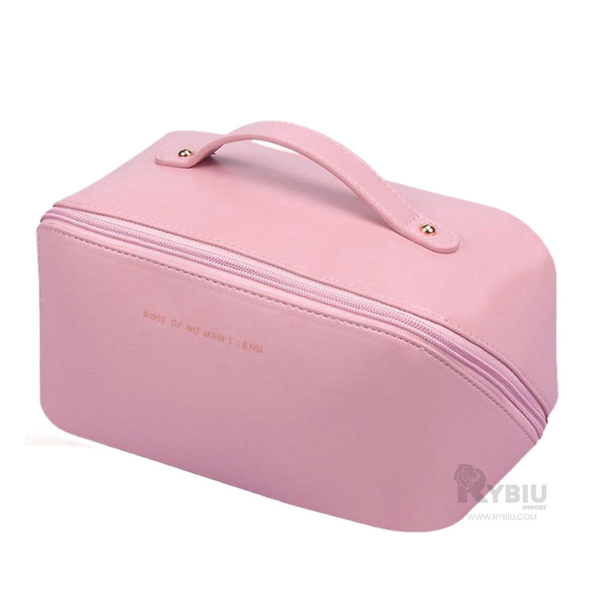 RYBIU IMPORT - Neceser de Maquillaje para Viaje Elegante en Color Rosado