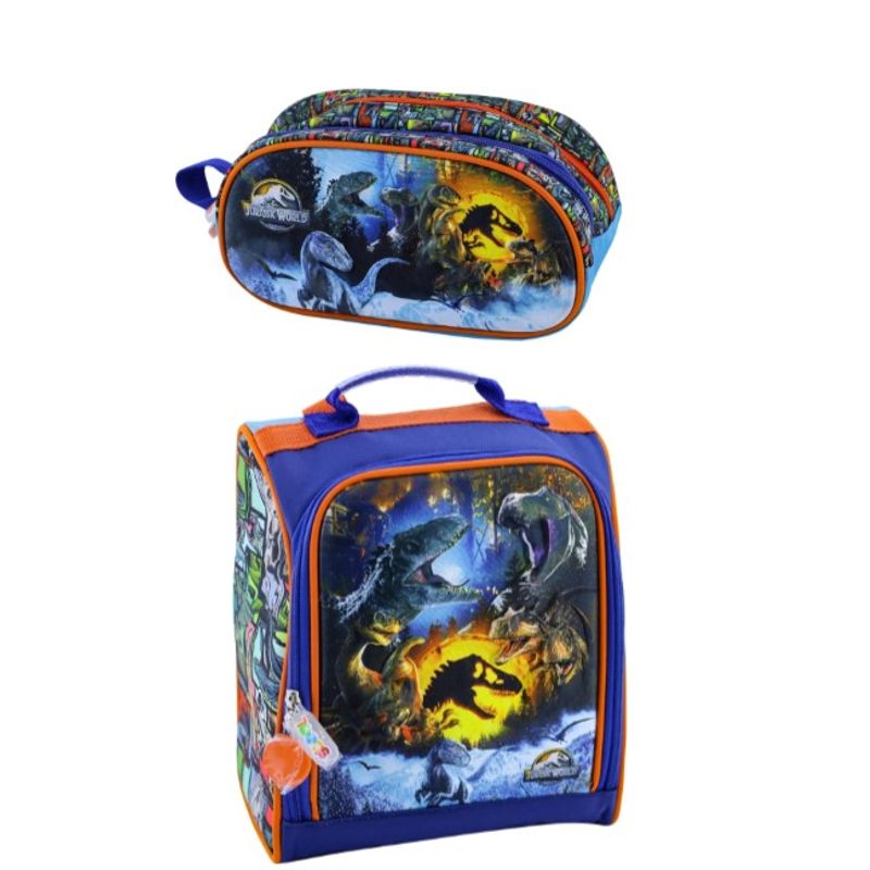 SCOOL - SET LONCHERA Y CARTUCHERA SCOOL MAGIC JURASSIC WORLD