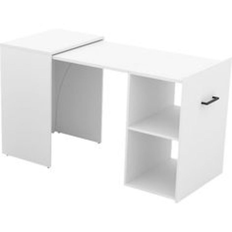GENERICO - Escritorio Extensible Moderno Alicia Blanco RR MUEBLES
