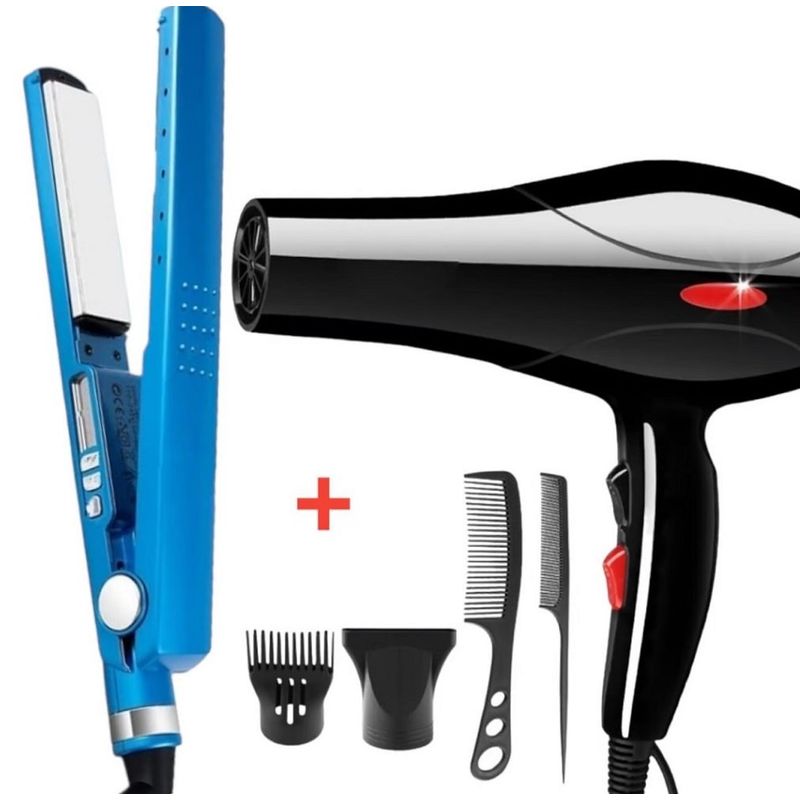 GENERICO - Secador para cabello 5000 watts + Plancha Alisadora