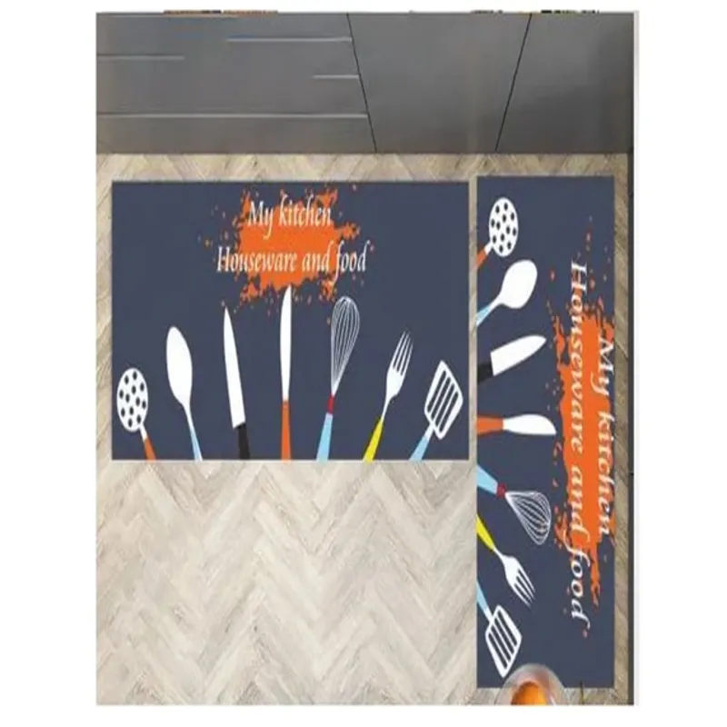 GENERICO - Set de 2 Alfombra Antideslizante Piso de Cocina