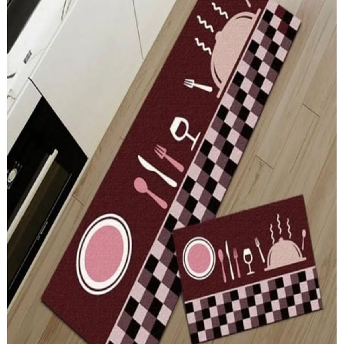 GENERICO - Set de 2 Alfombra Antideslizante Piso de Cocina