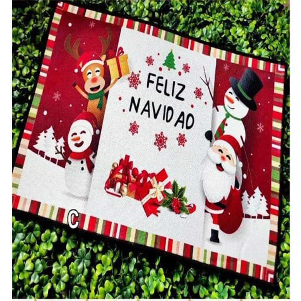 GENERICO - TAPETE DE BIENVENIDA -  NAVIDEÑO