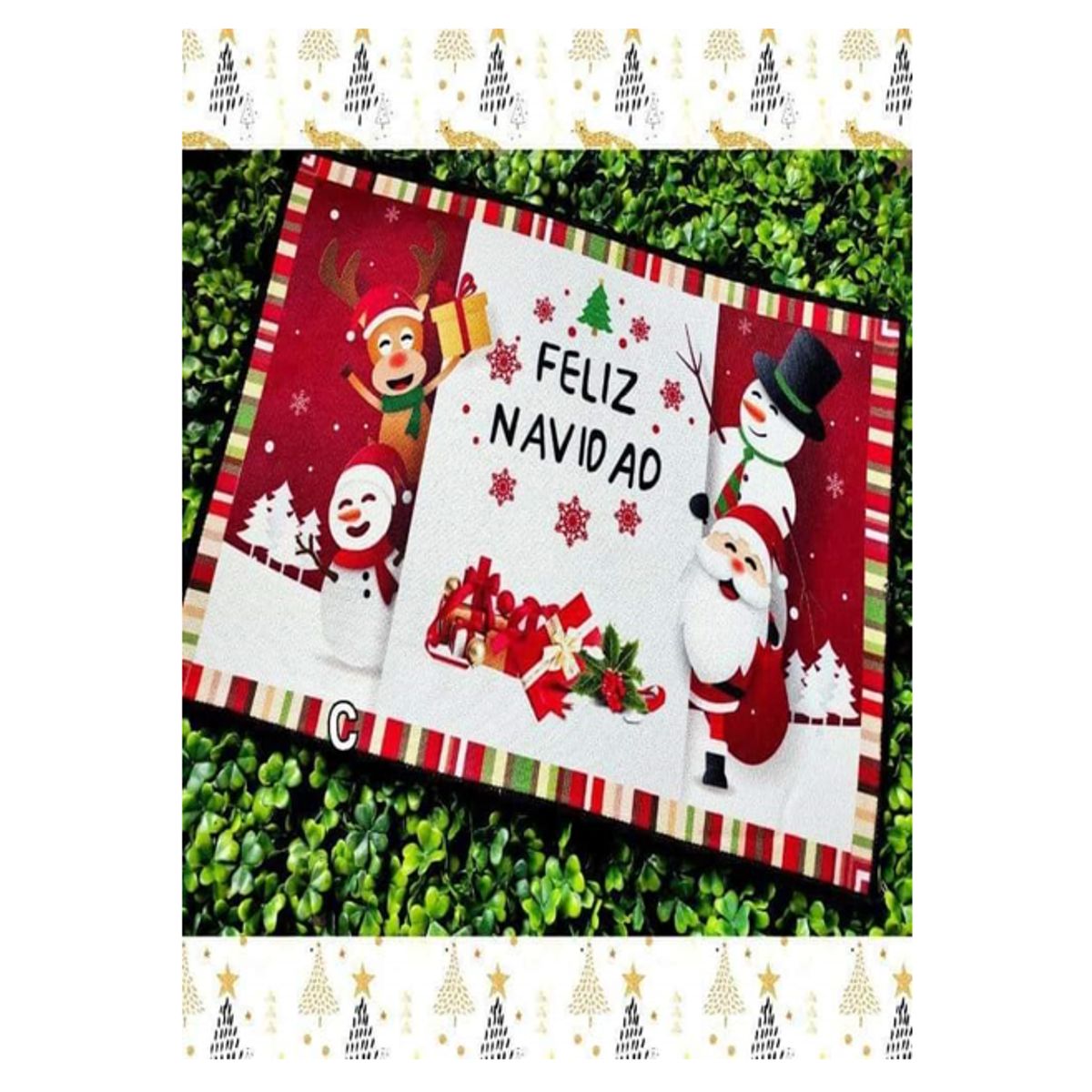 GENERICO - TAPETE DE BIENVENIDA -  NAVIDEÑO