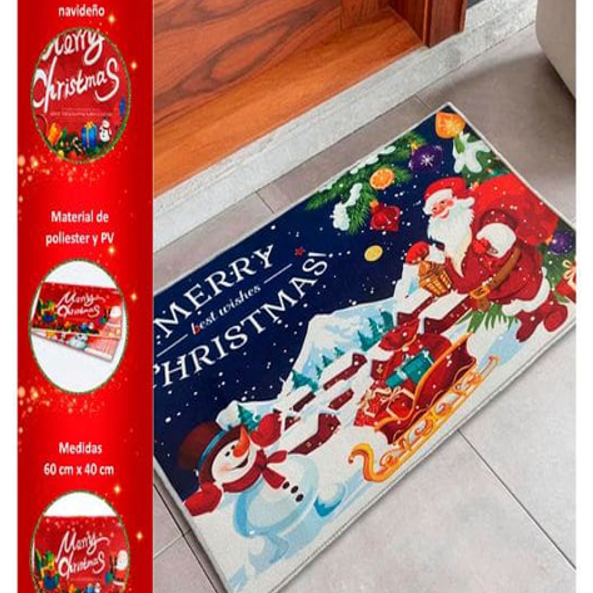 GENERICO - TAPETE DE BIENVENIDA -  NAVIDEÑO