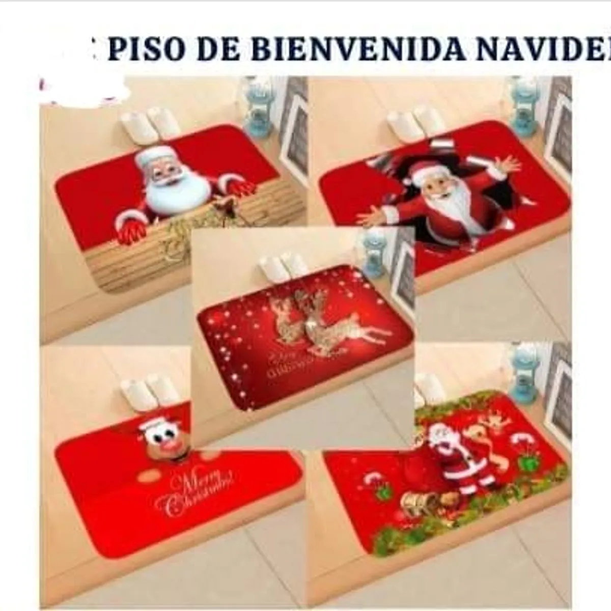 GENERICO - TAPETE DE BIENVENIDA -  NAVIDEÑO