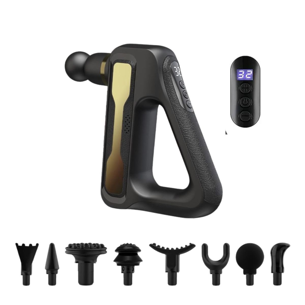 GENERICO - Masajeador Muscular de Percusión 32 Velocidades, Recargable