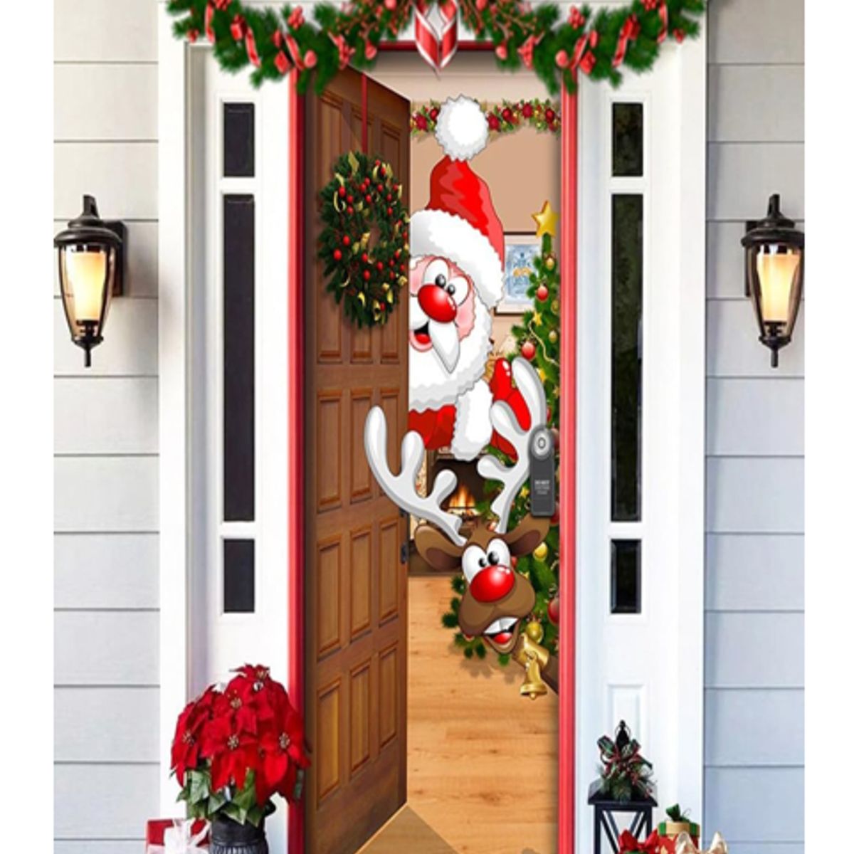 GENERICO - Funda Para Puerta tendencia navidad
