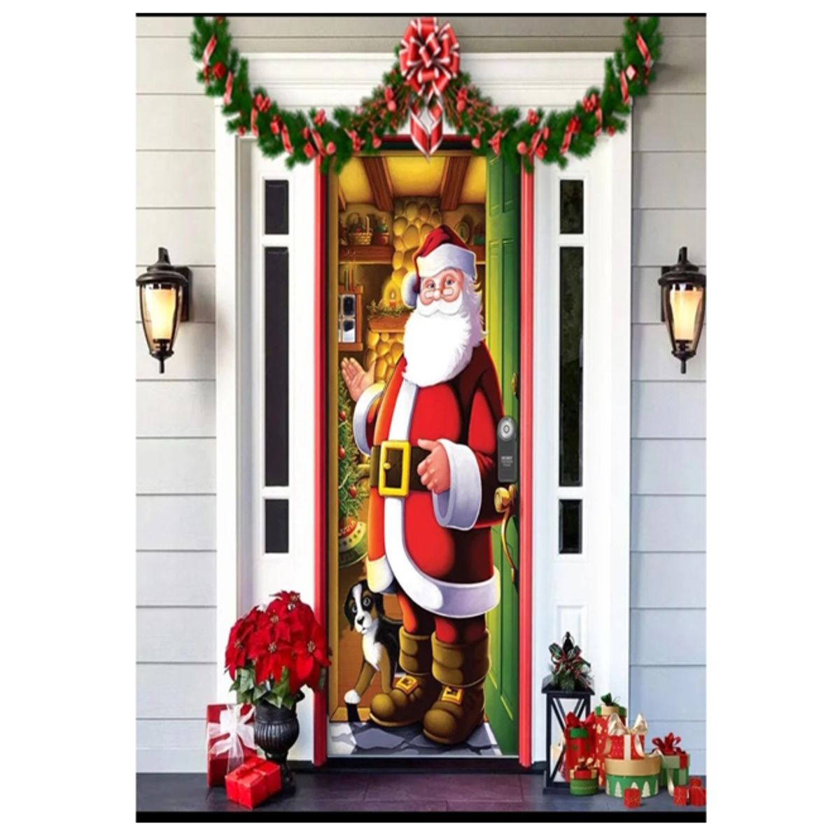 GENERICO - Funda Para Puerta tendencia navidad