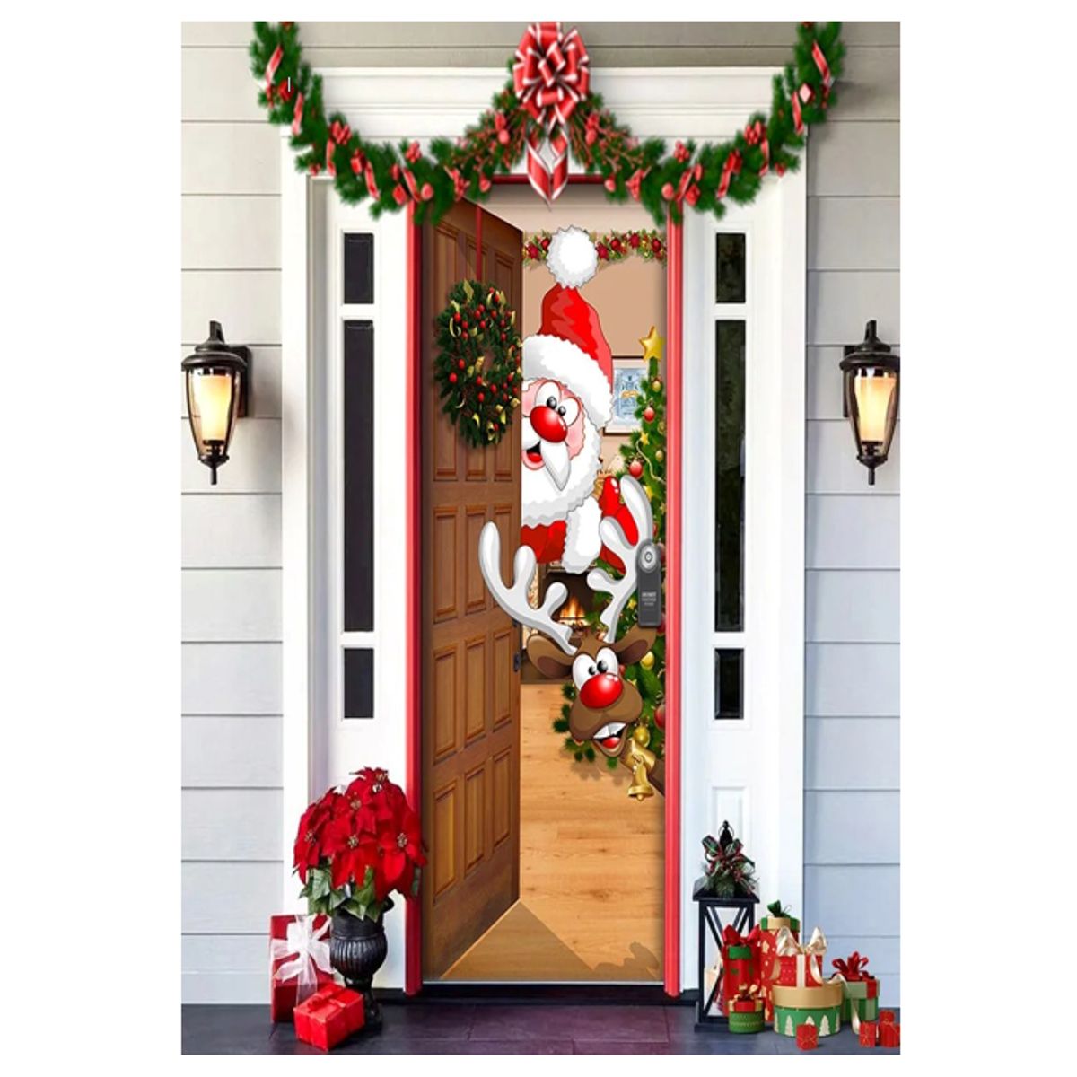 GENERICO - Funda Para Puerta tendencia navidad