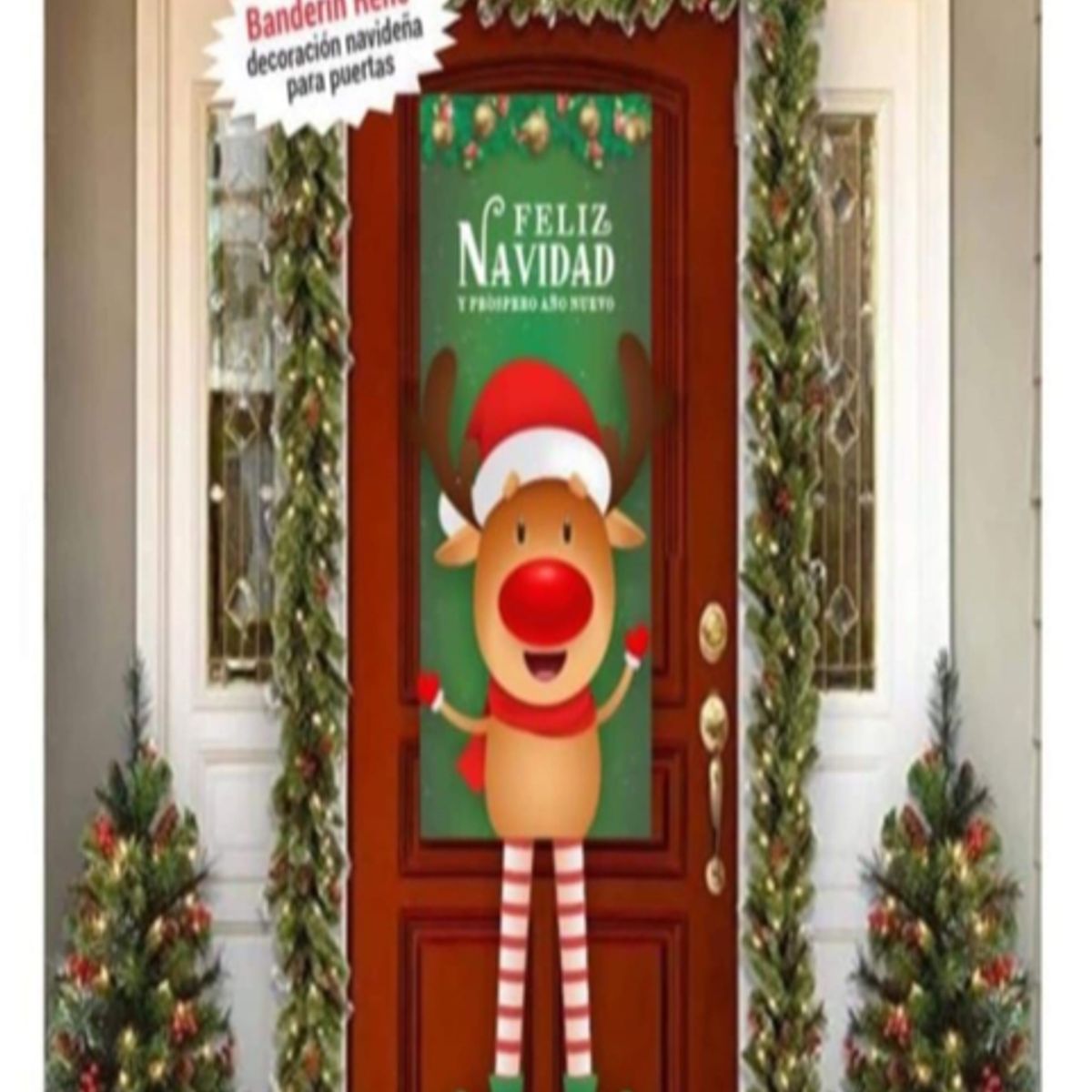 GENERICO - Funda Para Puerta tendencia navidad