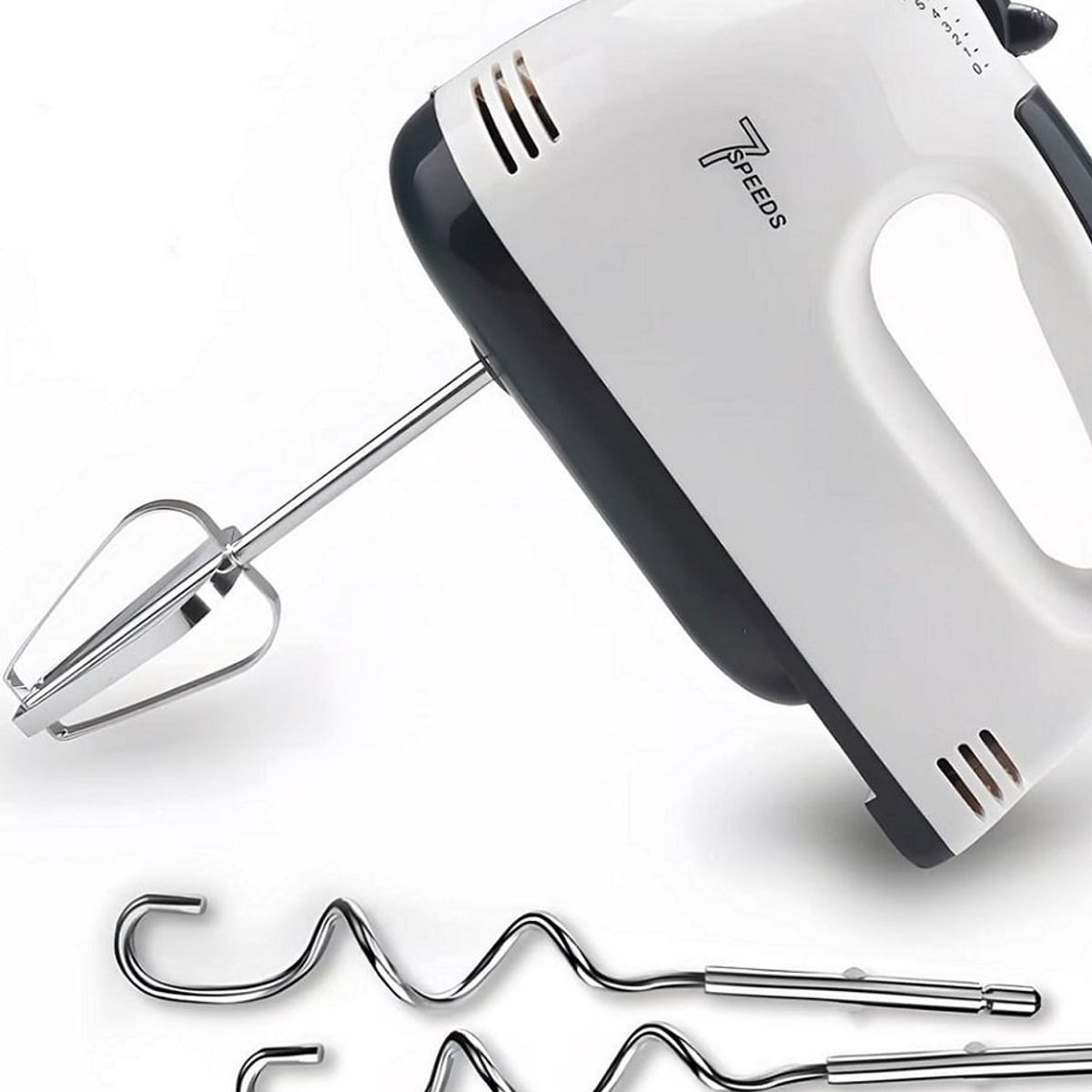 GENERICO - Batidora de mano eléctrica, batidora eléctrica de 7 velocidades