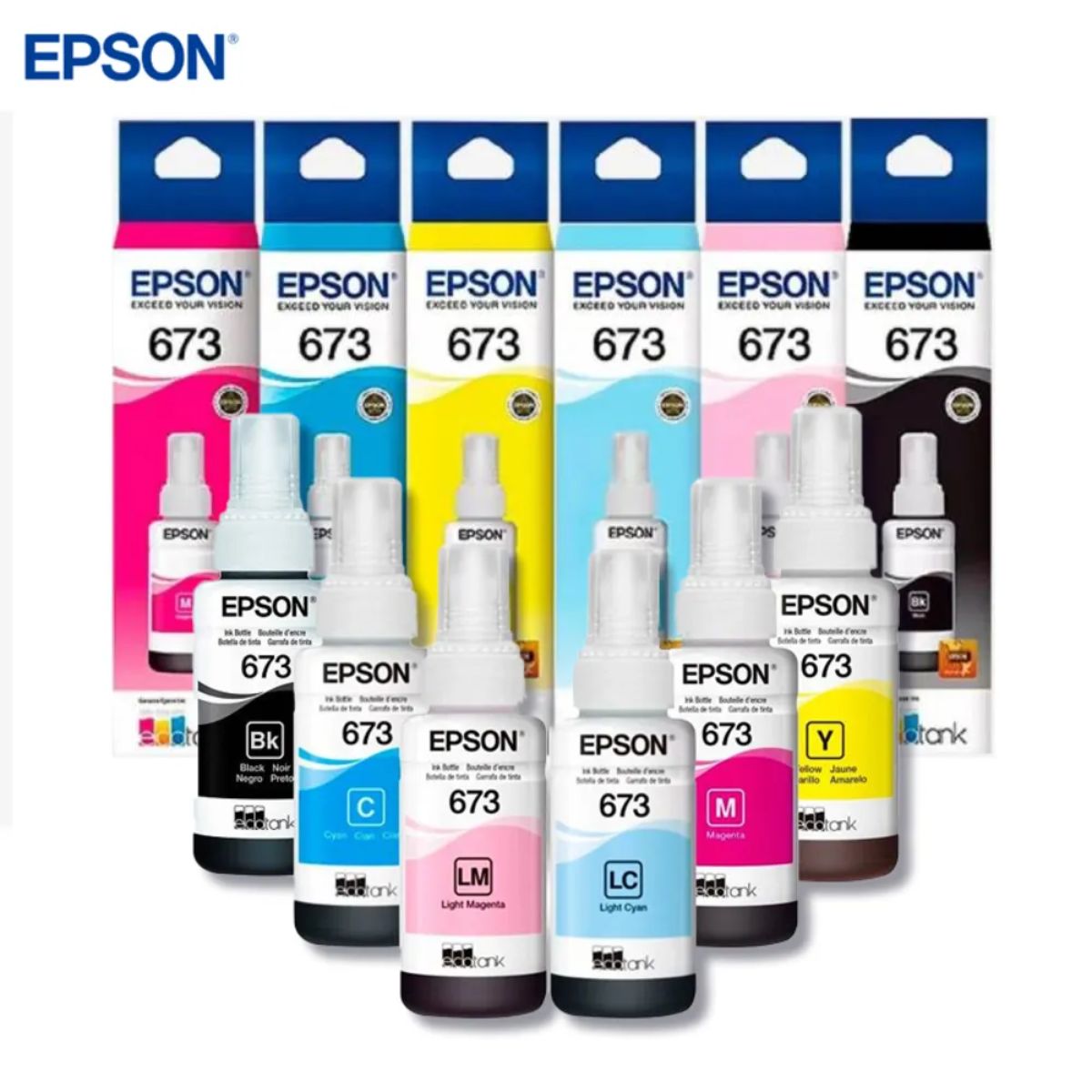 EPSON - Kit Tinta Epson Originales T673 6 Colores