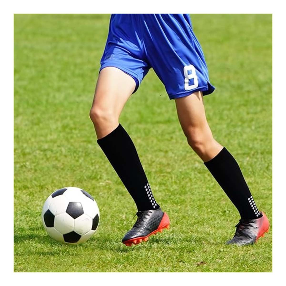 BAALATHKKO5 - Media Deportiva Antideslizante Larga De Fútbol 1 Par