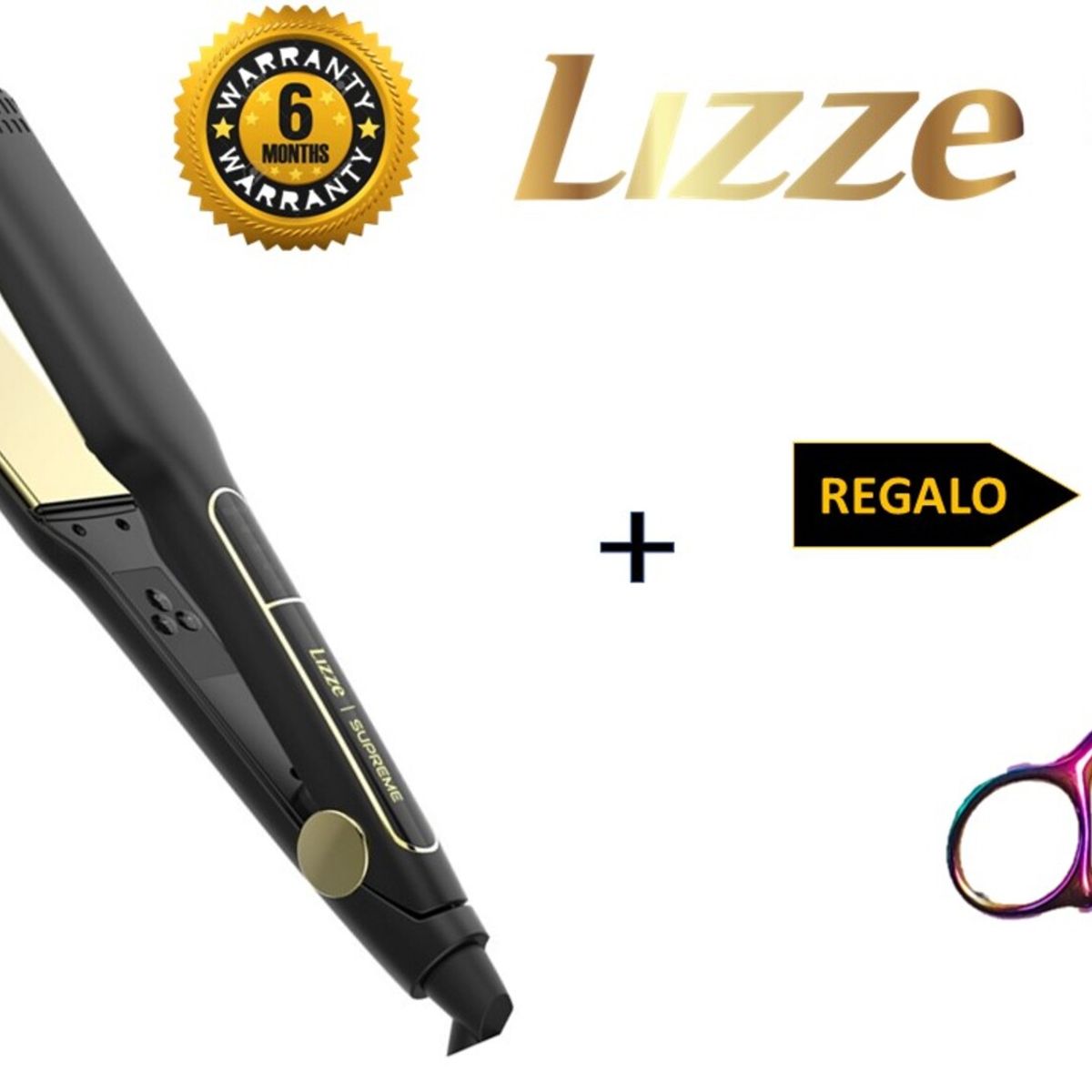 LIZZE - LIZZE PACK PLANCHA SUPREME + REGALO TIJERA TORNASOL FILO DULCE 6´