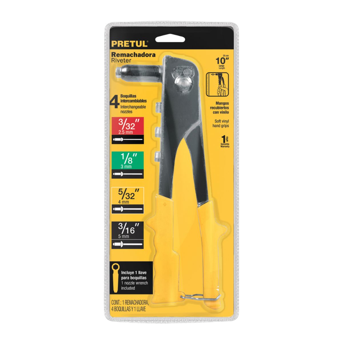 PRETUL - Remachadora Profesional 10 Pretul RE-10P