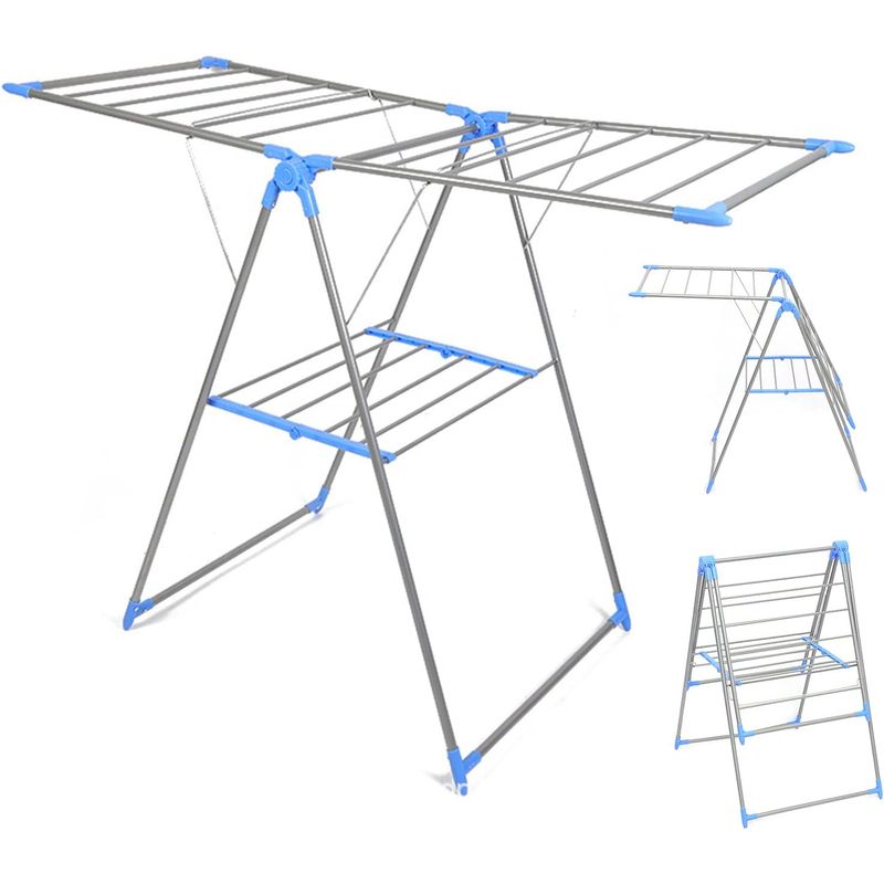GENERICO - Tendedero tendal plegable para secado de Ropa  metalico