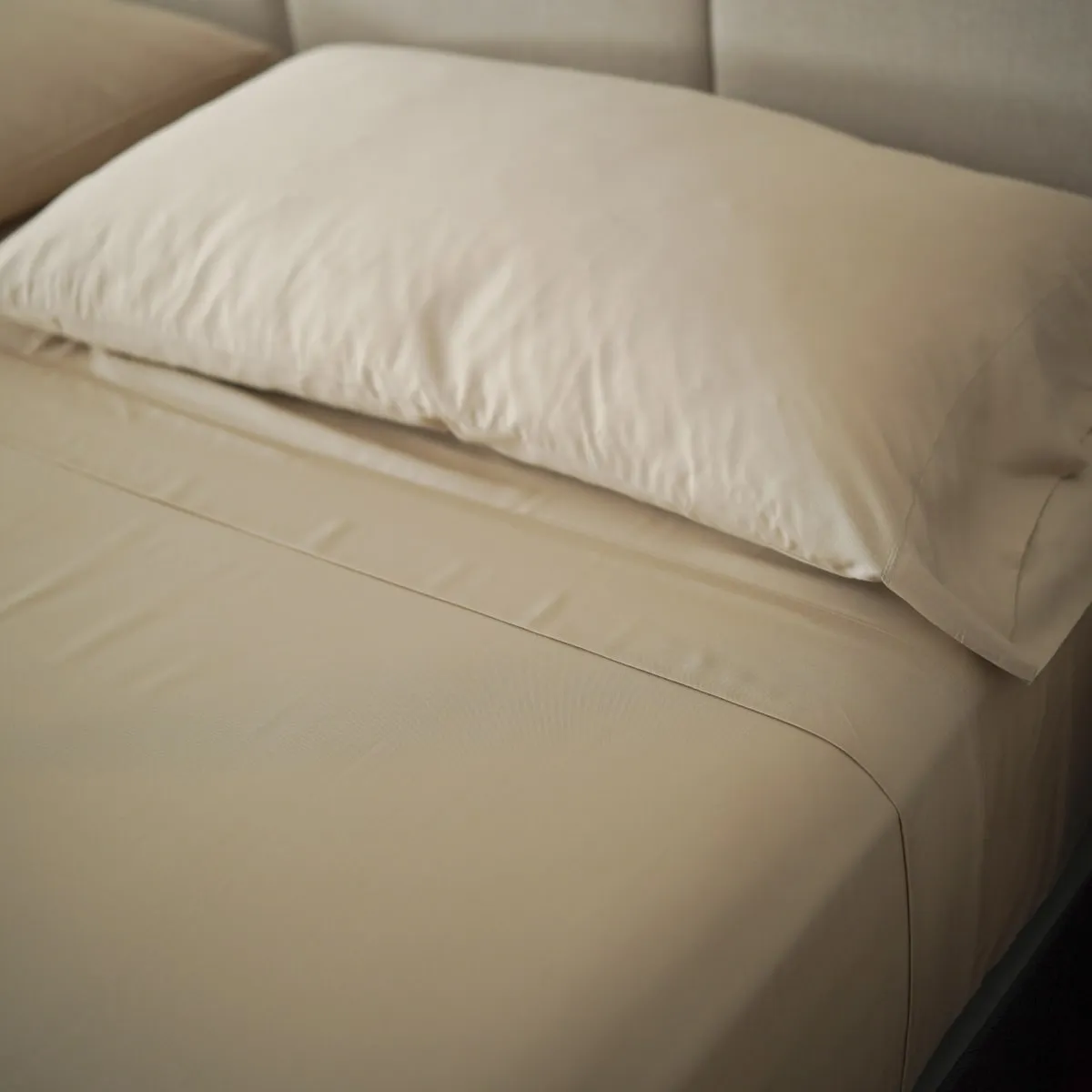 CLAUDIA RIVA HOME - Juegos de Sábanas de Bambú Beige