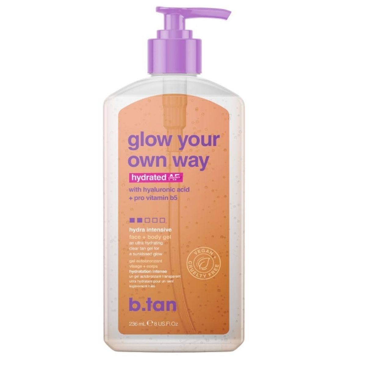 B TAN - Autobronceador Gel Glow Your Own Way Hydrated AF 236 ml BTan