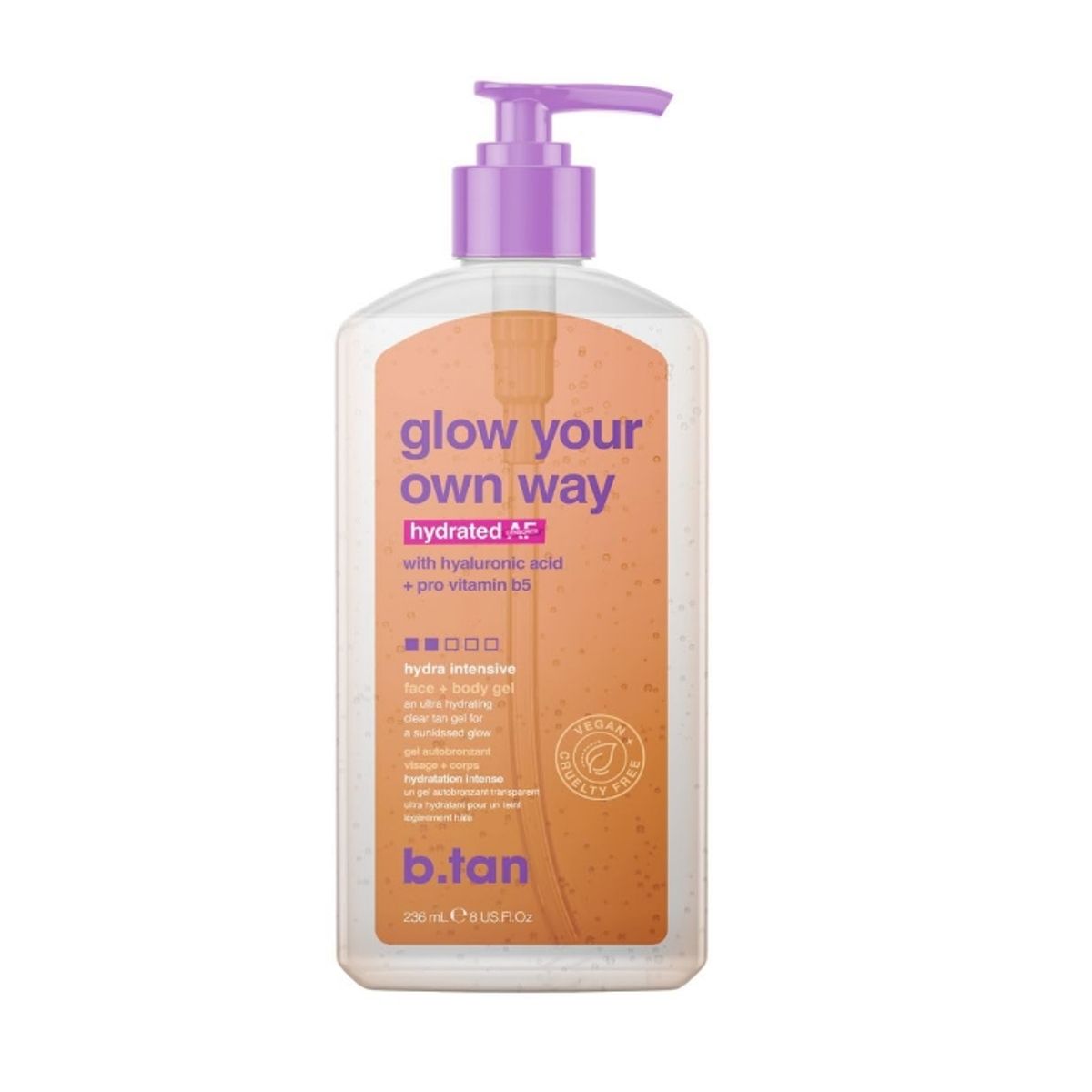 B TAN - Autobronceador Gel Glow Your Own Way Hydrated AF 236 ml BTan