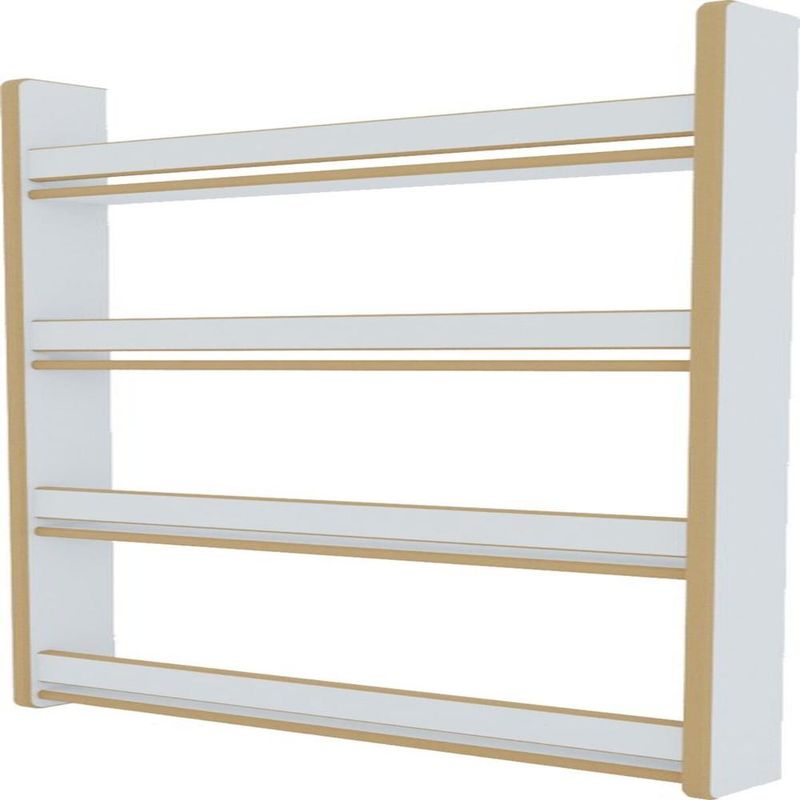 TU MESITA - Librero Infantil TU MESITA Flotante Leo color Blanco 4 niveles