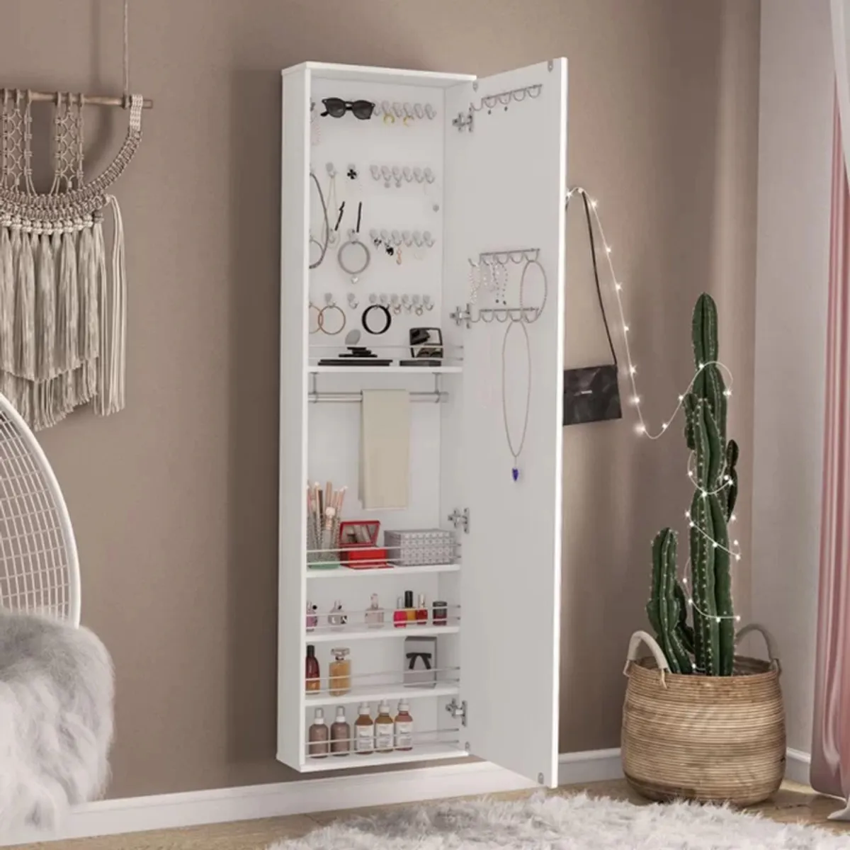 R&R MUEBLES - Tocador Moderno Makoto Blanco R&R MUEBLES